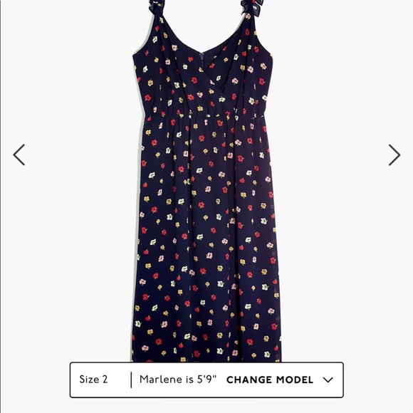 NWT Madewell Ruffle-Strap Wrap Dress in Confetti Floral - Picture 1 of 9